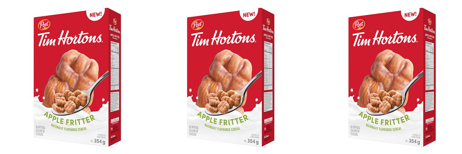 Post Tim Hortons Apple Fritter Flavoured Cereal is Coming to a Cereal Bowl Near You