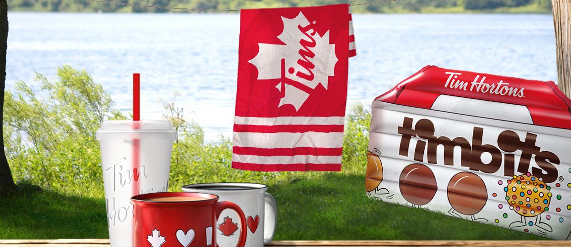 Make a splash this long weekend with the new Timbits® Pool Float and the rest of the Tim Hortons Summer Road Trip Merchandise Collection