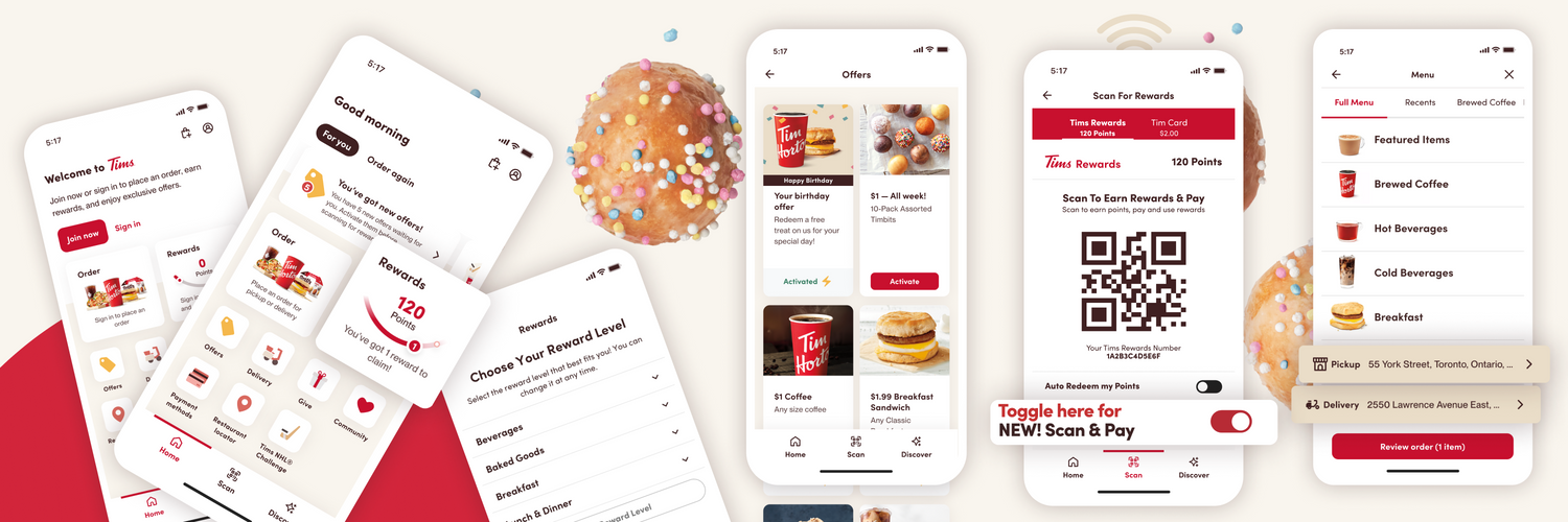 Tim Hortons introduces a new look and feel for the Tims app