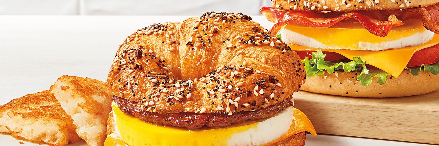 Your new favourite breakfast at Tims: the Everything Croissant Breakfast Sandwich is now on the menu at Tim Hortons across Canada!