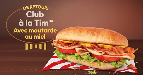 Elle est de retour! La moutarde au miel revient chez Tim Hortons - la sauce parfaite pour votre Club à la Tim