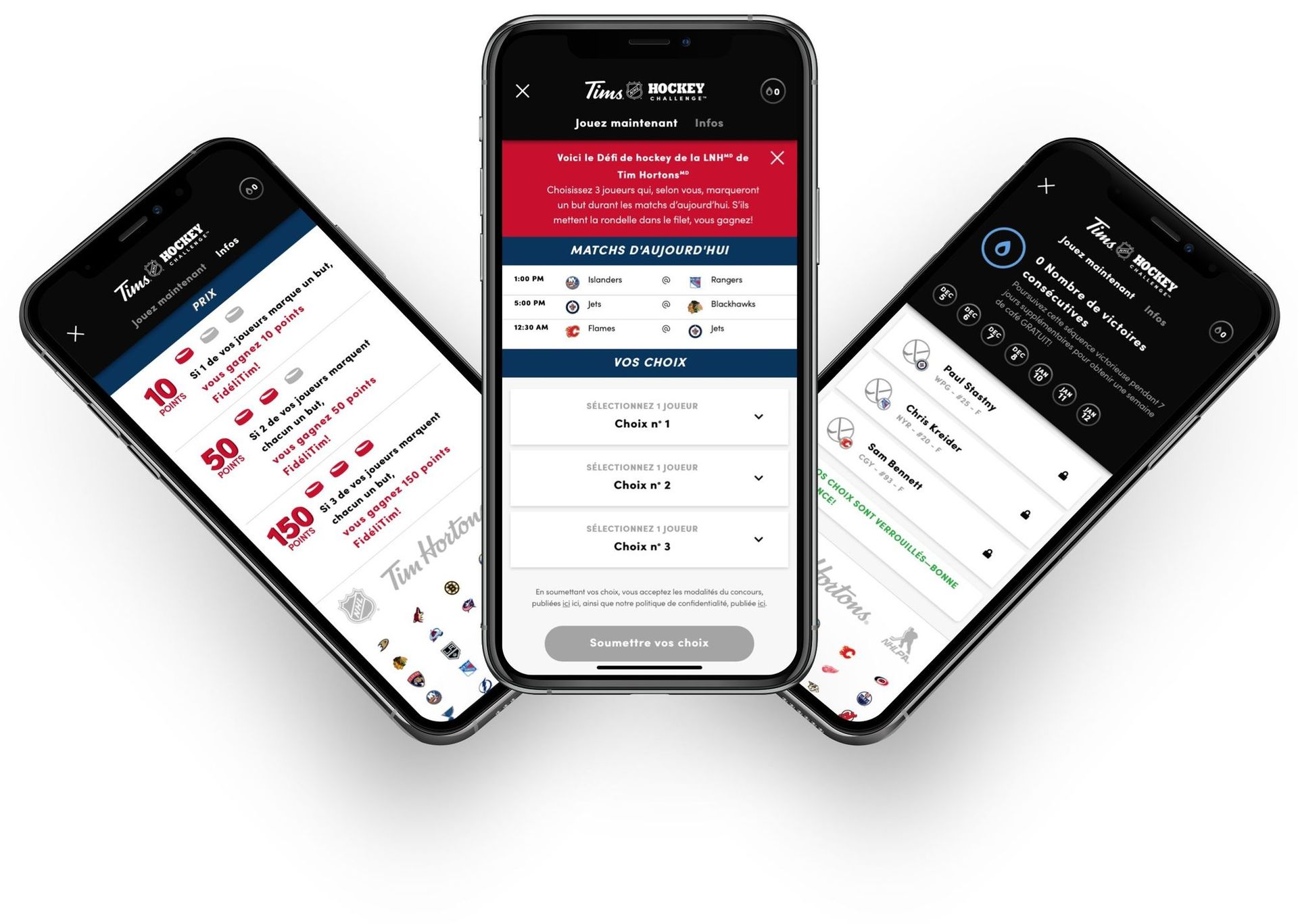 Le Défi de hockey de la LNH(MC) de Tim Hortons® est de retour, et les participants peuvent gagner des points FidéliTim pendant toute la saison de hockey de la LNH(MD) 2020-2021
