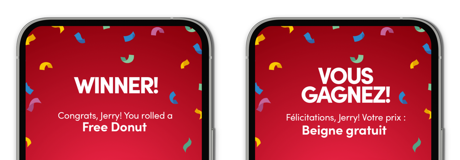 Déroule pour gagner est de retour!